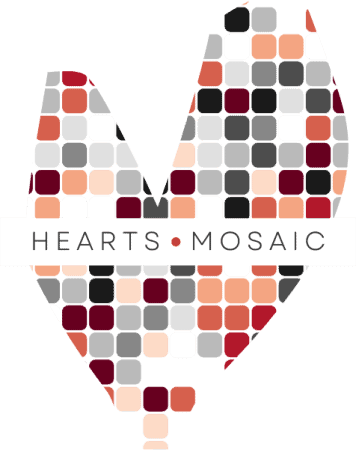 hearts mosaic